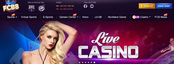 FCB8 là casino hàng đầu đến từ Châu Âu